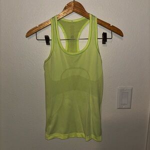 Lululemon Neon Green Tank Top